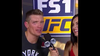 Megan olivi and Stephen Thompson oops moment #ufc264 #shorts