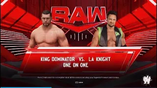 WWE Raw| King of The Ring first Round WWE2K24
