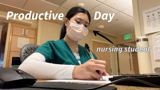 productive nursing student day in the life