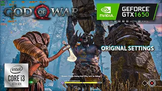 God of War | GTX 1650 GDDR6 + I3 10100F | (1080p, Original Settings)