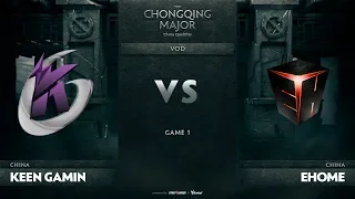 Keen Gaming vs EHOME, Game 1, CN Qualifiers The Chongqing Major