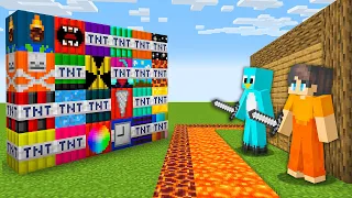 MORE TNT MOD vs Security House - Minecraft