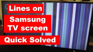 How To FIx Lines on Samsung TV screen || How To Fix SAMSUNG TV Vertical Lines On Screen