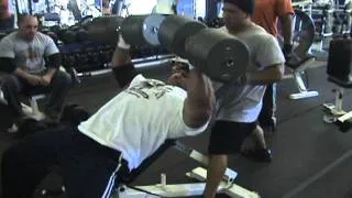 Tyrus Hughes Incline Dumbbell Press