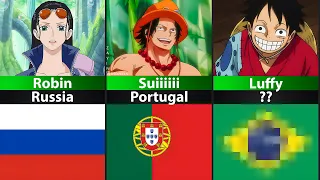 One Piece Characters Country of Origin | ONE PIECE Comparison