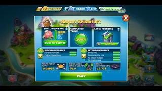 Cooking Fever-Mount Breakfast Level 1-40 (3 Stars) Fully Upgrade