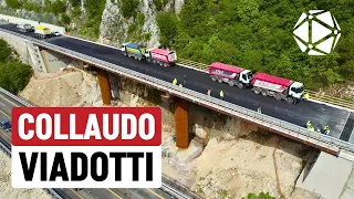 Ponti NUOVI alla prova FINALE - Come si collauda un viadotto prima di aprirlo al traffico.