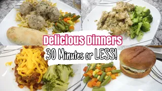 5 Dinner Recipes in 30 Minutes OR LESS! The BEST QUICK & EASY Dinner Ideas for Busy Weeknights