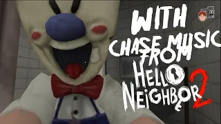 Ice Scream 6 Friends with chase music from Hello Neighbor 2 Beta|Ice Scream 6 Friends Charlie
