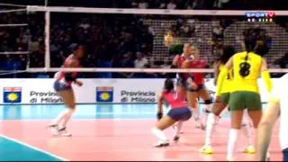 REP.DOMINICANA X BRASIL - Mundial de Vôlei Feminino 2014 - 3ª FASE