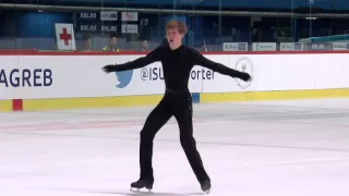 2015 ISU Junior Grand Prix - Zagreb Men Short Program Alexander SAMARIN RUS