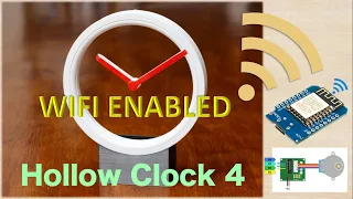 Hollow clock "Wifi enabled", Wifi Clock