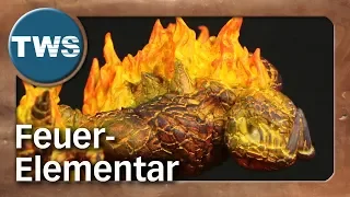 Tutorial: Feuerelementar bemalen / how to paint fire elemental (Summoners, Tabletop-Miniaturen, TWS)
