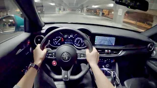 2022 Alfa Romeo Stelvio Quadrifoglio - POV Night Drive