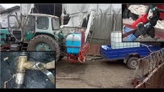 Оприскувач закачує воду в себе сам! потрібно лиш поставити один кран