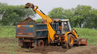 Kirlosker jcb backhoe Loading Mud in Dump Truck | JCB 3DX | MD JCB XPERT