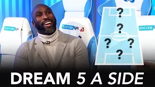 Thierry Henry or Dennis Bergkamp; who'd score more goals in 5-A-Side? | Sol Campbell Dream 5-A-Side