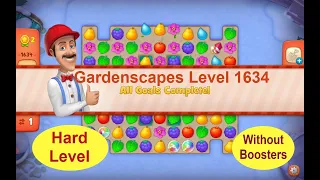 Gardenscapes Level 1634 - [2021]  solution of Level 1634 on Gardenscapes [No Boosters]