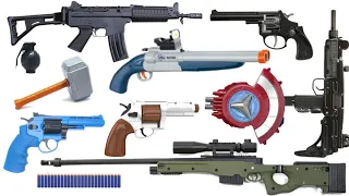 Cleans toys Assault rifle, shotgun, AK47, Sniper Rifles, Glock Pistol, nerf M16, nerf gun, youtube