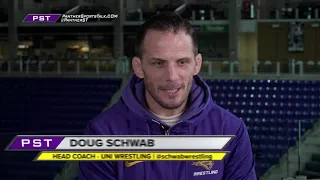 Doug Schwab, UNI Wrestling interview - Mar. 8, 2024 (1 of 3)