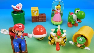 SUPER MARIO SET OF 8 McDONALDS 2017 HAPPY MEAL COLLECTION TOYS VIDEO REVIEW