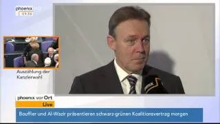 Wahl der Bundeskanzlerin: Thomas Oppermann (SPD) im Interview am 17.12.2013