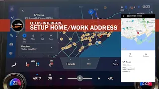 Lexus Interface - Setup Home/Work Addresses, Favourite and Sent to Car