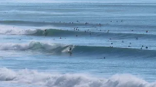CROWDED SURFING LONG WAVE IMPOSSIBLES BEACH, COME JOIN WITH US NEXT BIG WAVE COMING.