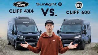 FIAT oder FORD | Welches Chassis ist besser für Camper Vans? | Sunlight Cliff 4x4 Vergleich