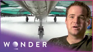 Landing An Airplane On A Dangerous Frozen Lake | Ice Pilots | Wonder