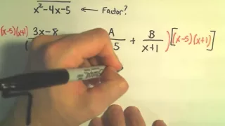 Partial Fraction Decomposition - Example 1