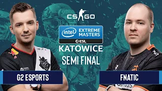 CS:GO - Fnatic vs. G2 Esports [Dust2] Map 2 - Semifinals - IEM Katowice 2020