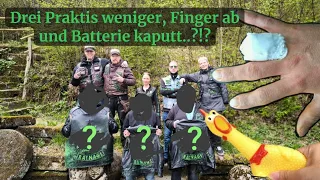 Drei Praktis weniger, Finger ab und Batterie kaputt..?!?