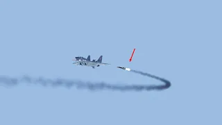 Today, Russian MiG-31 fighter jet trying escape from Ukrainian Javelin missile | Arma 3