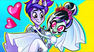 ¡Zombi y Unicornio! ¡La boda más mágica! || Graciosas y penosas situaciones por Adolescente-Z