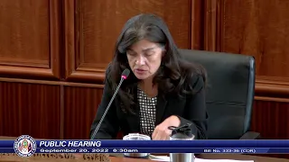 Public Hearing - Speaker Therese M. Terlaje - September 20, 2022 8:30am