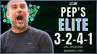 Pep Guardiola NEW 3241 | Haaland 85 GOALS, 60%+ Poss & Quadruple Won | Best FM23 Tactics