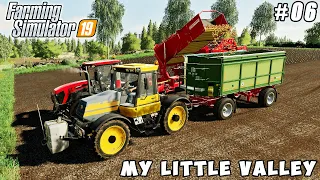 Spraying fertilizer & herbicide, harvesting potatoes & canola | My Little Valley | FS 19 | ep #06