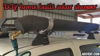 DIY Camping solar hot water heater