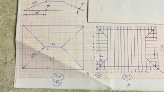 Вальмовая крыша. Расчет длины конька, высоты крыши