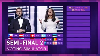 RESULTS SEMI-FINAL 2 - EUROVISION 2024 SIMULATION