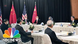 WATCH: China, U.S. Trade Rebukes At Alaska Diplomatic Talks | NBC News NOW‌