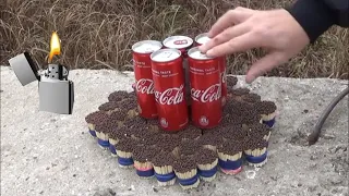 Эксперимент: Кока-Кола Vs 10 000 Спичек//  Experiment: Coca-Cola Vs 10 000 Matches