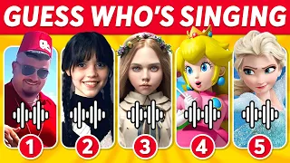 Guess Who Is Singing? | Wednesday, M3gan, Peach, Skibidi Dom Dom Yes Yes, Skibidi Toilet, MrBeast