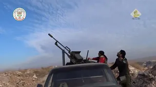 Anti-aircraft installation on the basis of a pickup with one 23mm gun from the ZU-23