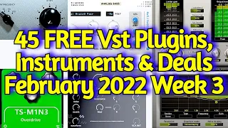45 Best New FREE VST PLUGINS, Vst Instruments, SAMPLE PACKS & Huge Deals - FEBRUARY 2022 Week 3