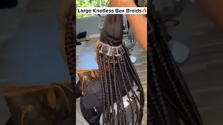 Teach you how to weave Large Knotless Box Braidsi| Ft. Wavymy Hair