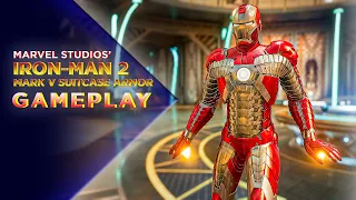 Marvel's Avengers - Gameplay IRON-MAN 2 Movie "Mark V Suitcase Armor Outfit/Skin" [PC 1440p 60FPS]