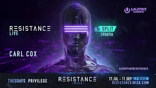 Carl Cox DJ mix @ Ultra Croatia: Resistance 2018 - Day 2 (BE-AT.TV)