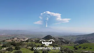 GuDroneService - Etna eruption from Castel di Iudica - Sicily, 04 March 2021